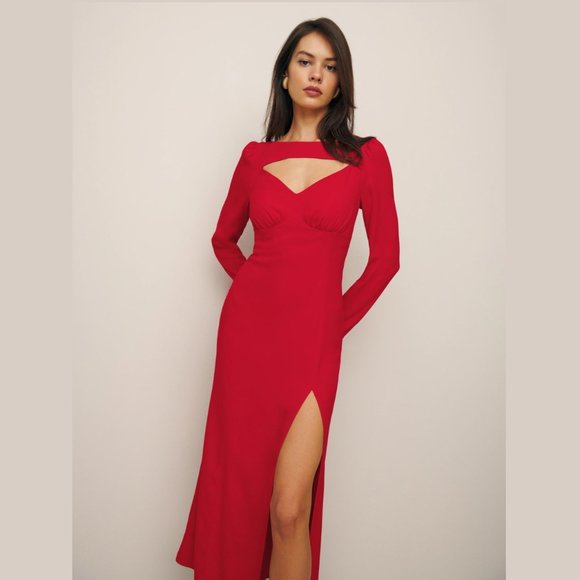 Reformation Kalani Dress + Cherry - Picture 4 of 7